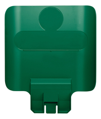 Paneel Rubbermaid Slim Jim Recyclestation Voor Label Groen