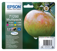 Inktcartridge Epson T1295 Zwart + 3 Kleuren