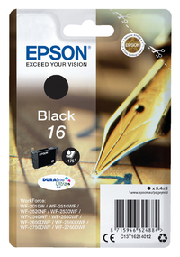 Inktcartridge Epson 16 T1621 Zwart