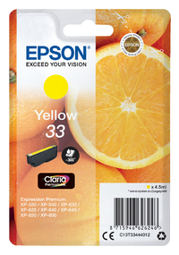 Inktcartridge Epson 33 T3344 Geel