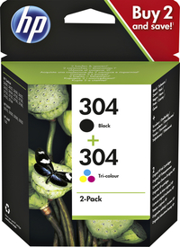 Inktcartridge HP 3JB05Ae 304 Zwart + Kleur