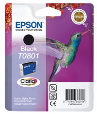 Inktcartridge Epson T0801 Zwart