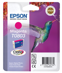 Inktcartridge Epson T0803 Rood