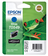 Inktcartridge Epson T0549 Blauw