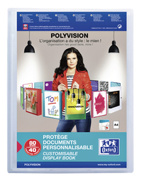 Showalbum Oxford Polyvision A4 40-Tassen PP Transparant