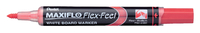 Viltstift Pentel MWL5SBF Maxiflo Whiteboard Rond 1.5-4.5MM Rood
