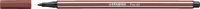 Viltstift Stabilo Pen 68/38 Medium Roodkrijt