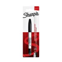 Viltstift Sharpie Rond Twin Tip Ultra Fijn & Fijn Zwart Blister À 1 Stuk