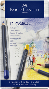 Kleurpotloden Faber-Castell Goldfaber Assorti Blik À 12 Stuks