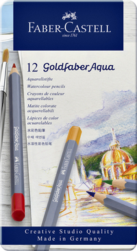 Kleurpotloden Faber-Castell Goldfaber Aquarel Assorti Blik À 12 Stuks