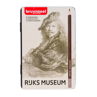 Grafietpotlood Bruynzeel Rijksmuseum Rembrandt Van Rijn Blik À 12 Hardheden Grijs