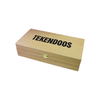 Tekendoos 25X12.5X6.5CM 3 Vakken Beukenhout