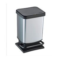 Pedaalemmer - Afvalbak 20 L Paso Zilver Metallic
