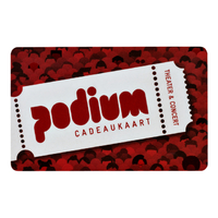 Cadeaukaart Leeg Hangtag Podium Cadeau