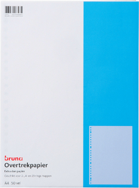Interieur Bruna A4 23-Gaats Overtrekpapier 50Vel