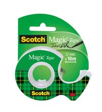 Plakband Scotch Magic 810 12MMX10M Onzichtbaar + Afroller