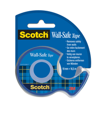 Plakband Scotch 19MMX16.5M Wall Safe + Handafroller