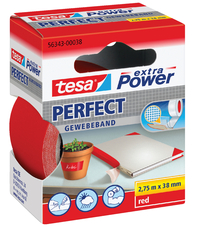 Textieltape Tesa® Extra Power Perfect 2.75MX38MM Rood