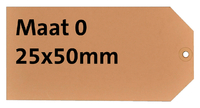 Label HF2 Nr0 200GR 25X50MM Chamois 1000Stuks