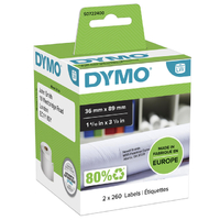 Etiket Dymo Labelwriter Adressering 36X89MM 2 Rollen Á 260 Stuks Wit
