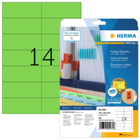 Etiket Herma 5061 105X42.3MM Verwijderbaar Groen 280Stuks