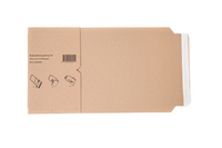 Wikkelverpakking Iezzy A5 Met Zelfklevende Strip Bruin