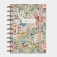 Agenda Spiraal A6 D2 25/26 Vintage Bloemen