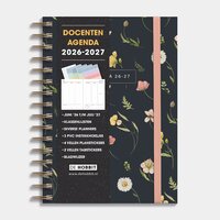 Docentenagenda 2026-2027 A5 Aquarel Wilde Bloemetjes