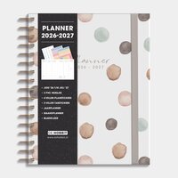 Luxe Weekplanner 2026-2027 A5+ Waterverf Stippen