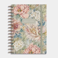 Agenda A5 Spiraal D4 25/26 Vintage bloemen