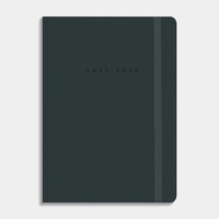 Agenda Luxe D2 25/26 Suedelook Grijs