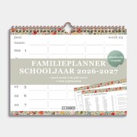 Familieplanner 2026-2027 A4+ Vintage Bloemen