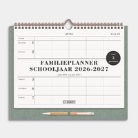 Familieplanner 2026-2027 A4+ Groen Luxe