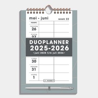 Duoplanner D1 25/26 Raster grijsgroen