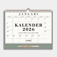 Maandkalender 2026 A4+ Groen