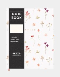 Notitieboek A5+ Washed Kraft Aquarel Bloemetjes