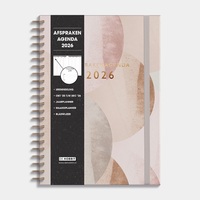 Afsprakenagenda 2026 A4 Abstract Oud Roze