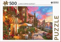 Rebo legpuzzel 500 stukjes - Lake Como sunset