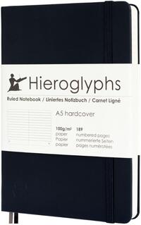 Hieroglyphs Notitieboek - A5 Gelinieerd - Zwart