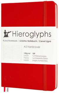 Hieroglyphs Notitieboek - A5 Gelinieerd - Vermiljoen