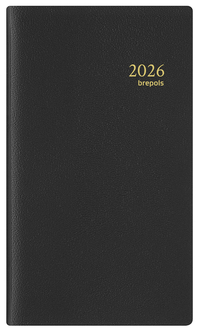 Agenda 2025 Brepols Interplan Genova 7Dagen/2Pagina's Spiraal Zwart