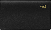 Agenda 2026 Brepols Omniplan Genova 7Dagen/2Pagina's Spiraal Zwart