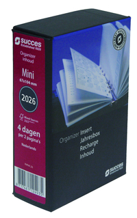 Agendavulling 2026 Succes Mini 4Dagen/2Pagina's