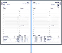 Agenda 2026 Ryam Twenty-Four Mundior 1Dag/1Pagina Blauw