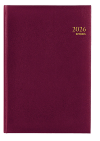Agenda 2026 Brepols Omega Lima 7Dagen/2Pagina's Bordeaux