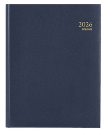 Agenda 2026 Brepols Timing Lima 7Dagen/2Pagina's Viertalig Blauw