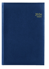 Agenda 2026 Brepols Omega Lima 7Dagen/2Pagina's Blauw