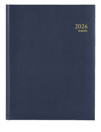 Agenda 2026 Brepols Timing Lima 7Dagen/2Pagina's Blauw