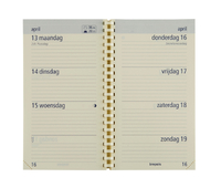 Agendavulling 2025 Brepols Optivision Pocket 7Dagen/2Pagina's