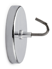 Magneet Met Haak Maul Ø52MM Trekkracht 9KG Chroom